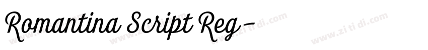 Romantina Script Reg字体转换